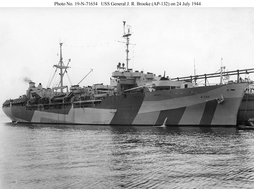 General John R Brook No.665 General J R Brooke launched in 1943 | The World's Passenger Ships